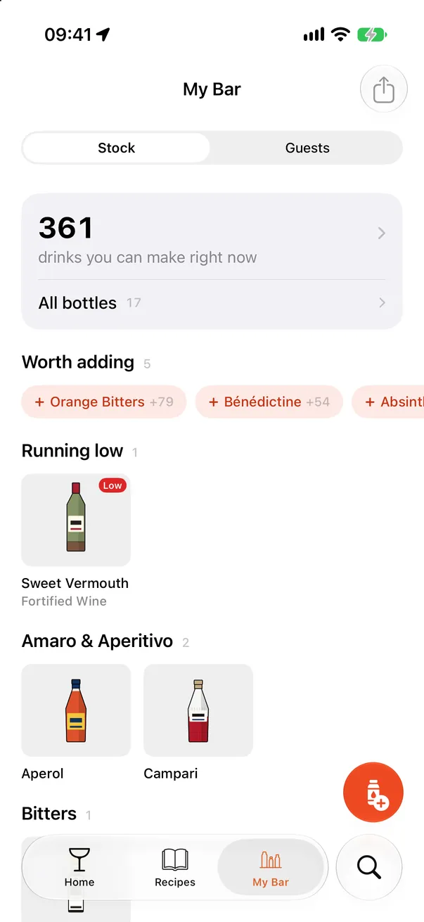 My Bar: 361 drinks you can make right now